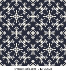 Seamless vector decorative pattern with ornament. Background for printing on paper, wallpaper, covers, textiles, fabrics, for decoration, decoupage, scrapbooking and other