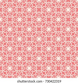 Seamless vector decorative pattern with ornament. Background for printing on paper, wallpaper, covers, textiles, fabrics, for decoration, decoupage, scrapbooking and other