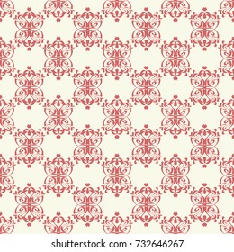 Seamless vector decorative pattern with ornament. Background for printing on paper, wallpaper, covers, textiles, fabrics, for decoration, decoupage, scrapbooking and other