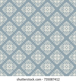 Seamless vector decorative pattern with ornament. Background for printing on paper, wallpaper, covers, textiles, fabrics, for decoration, decoupage, scrapbooking and other