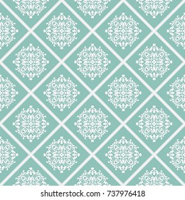 Seamless vector decorative pattern with ornament. Background for printing on paper, wallpaper, covers, textiles, fabrics, for decoration, decoupage, scrapbooking and other
