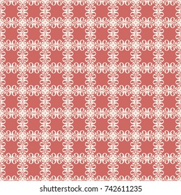 Seamless vector decorative pattern with ornament. Background for printing on paper, wallpaper, covers, textiles, fabrics, for decoration, decoupage, scrapbooking and other