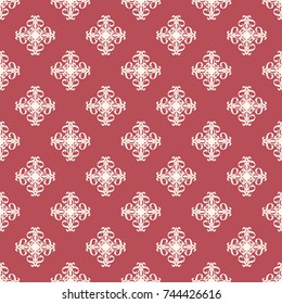 Seamless vector decorative pattern with ornament. Background for printing on paper, wallpaper, covers, textiles, fabrics, for decoration, decoupage, scrapbooking and other