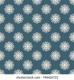 Seamless vector decorative pattern with ornament. Background for printing on paper, wallpaper, covers, textiles, fabrics, for decoration, decoupage, scrapbooking and other