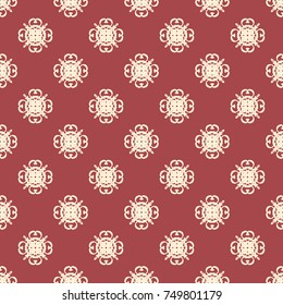 Seamless vector decorative pattern with ornament. Background for printing on paper, wallpaper, covers, textiles, fabrics, for decoration, decoupage, scrapbooking and other