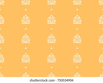 Seamless vector decorative pattern with ornament. Background for printing on paper, wallpaper, covers, textiles, fabrics, for decoration, decoupage, scrapbooking and other