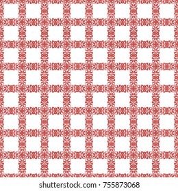 Seamless vector decorative pattern with ornament. Background for printing on paper, wallpaper, covers, textiles, fabrics, for decoration, decoupage, scrapbooking and other