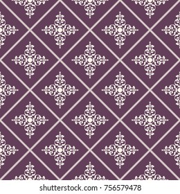 Seamless vector decorative pattern with ornament. Background for printing on paper, wallpaper, covers, textiles, fabrics, for decoration, decoupage, scrapbooking and other