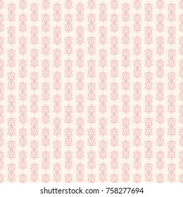 Seamless vector decorative pattern with ornament. Background for printing on paper, wallpaper, covers, textiles, fabrics, for decoration, decoupage, scrapbooking and other