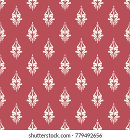 Seamless vector decorative pattern with ornament. Background for printing on paper, wallpaper, covers, textiles, fabrics, for decoration, decoupage, scrapbooking and other