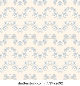 Seamless vector decorative pattern with ornament. Background for printing on paper, wallpaper, covers, textiles, fabrics, for decoration, decoupage, scrapbooking and other