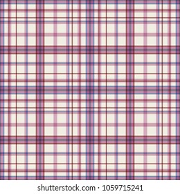 Seamless vector decorative pattern. Textile design in a cage. Background for printing, decor, interior, needlework, covers, fabrics, paper, wallpapers and other materials.