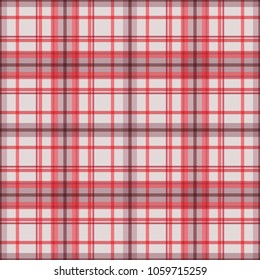Seamless vector decorative pattern. Textile design in a cage. Background for printing, decor, interior, needlework, covers, fabrics, paper, wallpapers and other materials.