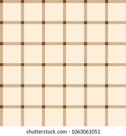 Seamless vector decorative pattern. Textile design in a cage.