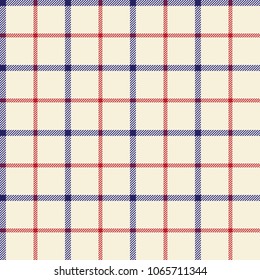 Seamless vector decorative pattern. Textile design in a cage.
