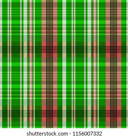 Seamless vector decorative pattern. Textile design in a cage. Background for printing, decor, interior, needlework, covers, fabrics, paper, wallpapers and other materials.