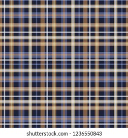 Seamless vector decorative pattern. Textile design in a cage. Background for printing, decor, interior, needlework, covers, fabrics, paper, wallpapers and other materials.