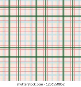 Seamless vector decorative pattern. Textile design in a cage. Background for printing, decor, interior, needlework, covers, fabrics, paper, wallpapers and other materials.
