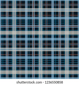 Seamless vector decorative pattern. Textile design in a cage. Background for printing, decor, interior, needlework, covers, fabrics, paper, wallpapers and other materials.