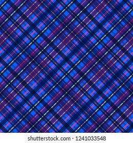 Seamless vector decorative pattern. Textile design in a cage. Background for printing, decor, interior, needlework, covers, fabrics, paper, wallpapers and other materials.
