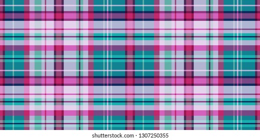 Seamless vector decorative pattern. Textile design in a cage. Background for printing, decor, interior, needlework, covers, fabrics, paper, wallpapers and other materials.