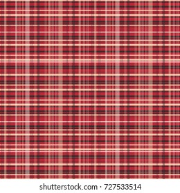 Seamless vector decorative pattern. Textile design in a cage. Background for printing, decor, interior, needlework, covers, fabrics, paper, wallpapers and other materials.
