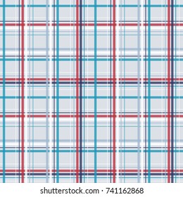 Seamless vector decorative pattern. Textile design in a cage. Background for printing, decor, interior, needlework, covers, fabrics, paper, wallpapers and other materials.
