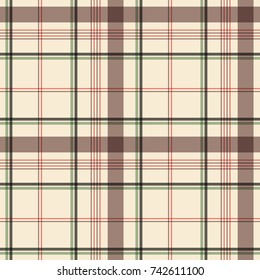 Seamless vector decorative pattern. Textile design in a cage. Background for printing, decor, interior, needlework, covers, fabrics, paper, wallpapers and other materials.