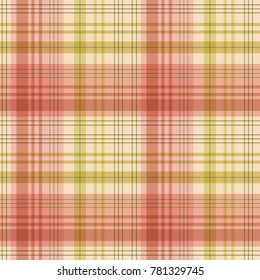 Seamless vector decorative pattern. Textile design in a cage. Background for printing, decor, interior, needlework, covers, fabrics, paper, wallpapers and other materials.