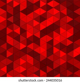 Seamless vector deep red wine triangular pattern