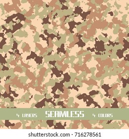 seamless vector desert camouflage