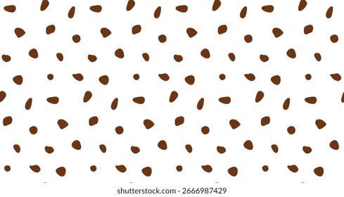 Um fundo de design de vetor sem costura de batatas fritas de chocolate.