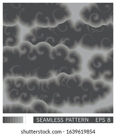 Seamless vector design. Template of recurring pattern. Abstract fluid shapes. Handmade vector texture.