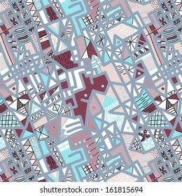 seamless vector doodle background pattern