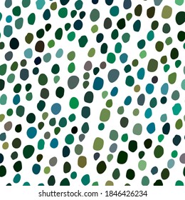Seamless Vector Dot. Green Party Color Background. Irregular Ink Dot Texture. Small Polka Dot. Random Spot Splatter. Green Pattern Baby Sparks. Abstract Holiday Ball. Green Random Christmas Spray.