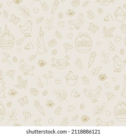 Seamless, vector drawing for the Easter holiday
