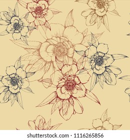 Seamless vector drawing for print products