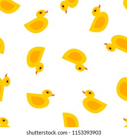 Seamless vector duck pattern for wrapping, craft, fabric, textile