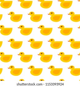 Seamless vector duck pattern for wrapping, craft, fabric, textile