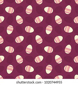 Seamless vector Easter patern. Background for printing on paper, wallpaper, covers, textiles, fabrics, for decoration, decoupage, scrapbooking and other