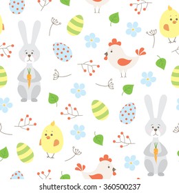 seamless vector Easter pattern