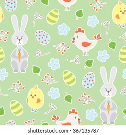 seamless vector Easter pattern