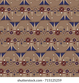 Seamless Vector Egyptian Style Pattern