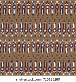 Seamless Vector Egyptian Style Pattern