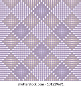 Seamless vector embroidered handmade ethnic geometric pattern
