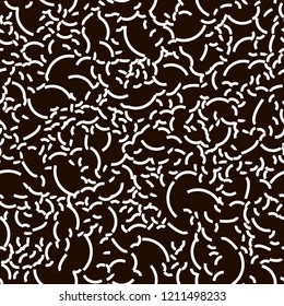 Seamless vector EPS 10  Abstract geometric pattern. Different curved lines. Texture for print and Banner. Flat style