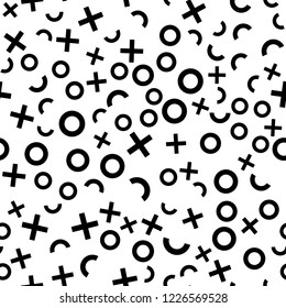 Seamless vector EPS 10 Abstract geometric pattern. Multicolor Figures. Texture for print and Banner. Flat style
