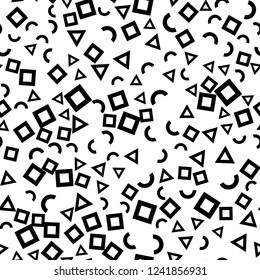 Seamless vector EPS 10 Abstract geometric pattern. Different Figures. Texture for print and Banner. Flat style
