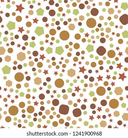 Seamless vector EPS 10 Abstract geometric pattern. Multicolor Figures. Texture for print and Banner. Flat style