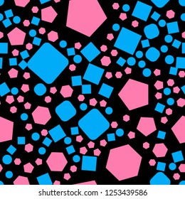 Seamless vector EPS 10. Abstract geometric pattern. Different Figures
